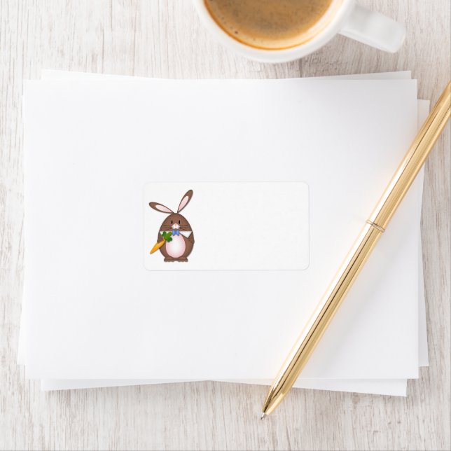 Cute Easter Bunny Address Label (Insitu)