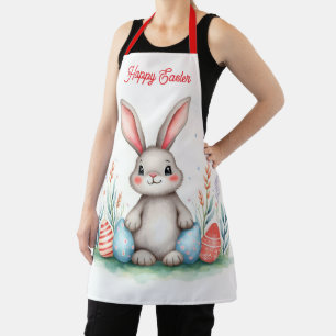 Cute Easter Bunny And Eggs Popular Collection Apron