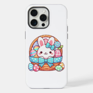 Cute, Easter bunny bakset iPhone 15 Pro Max Case