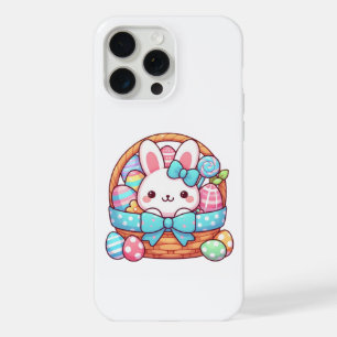 Cute, Easter bunny bakset iPhone 15 Pro Max Case