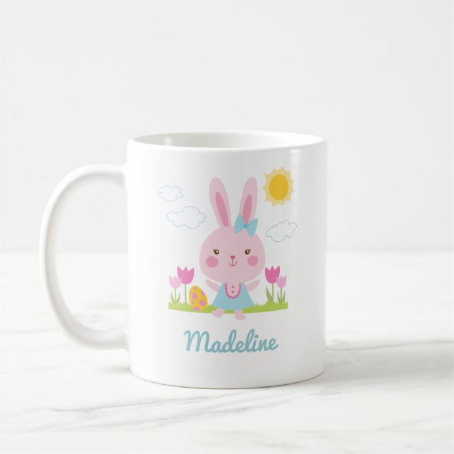 Cute Easter Bunny Coffee Mug (Left)
