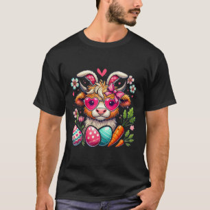 Cute Easter Bunny Cow Design Cow Lover Funny 1 T-Shirt