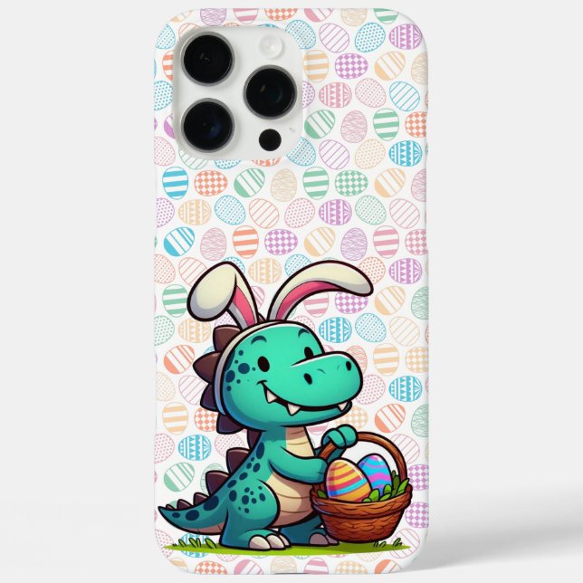 Cute, Easter bunny dinosaur Case-Mate iPhone Case (Back)