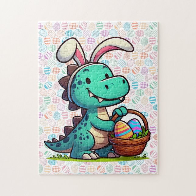 Cute, Easter bunny dinosaur Jigsaw Puzzle (Vertical)