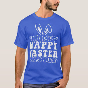 Cute Easter Bunny Ears Retro Happy Easter  T-Shirt
