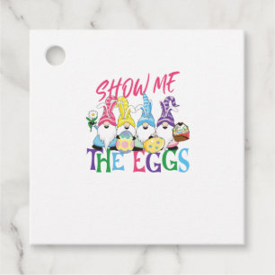 CUTE EASTER BUNNY GNOMES FAVOUR TAGS