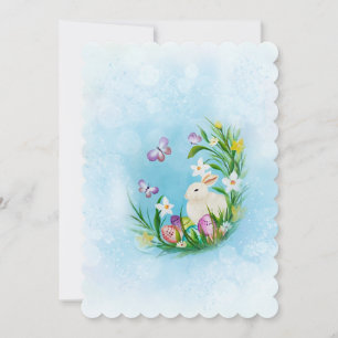 Cute Easter bunny greeting card '