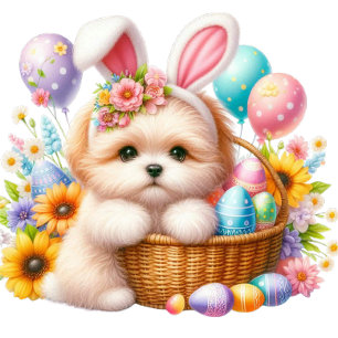 Cute Easter Bunny – Happy Easter Day Illustration Baby T-Shirt