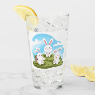 cute Easter bunny Holiday  Glass