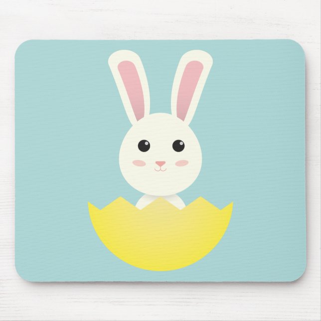 Cute Easter Bunny I Mouse Pad (Front)