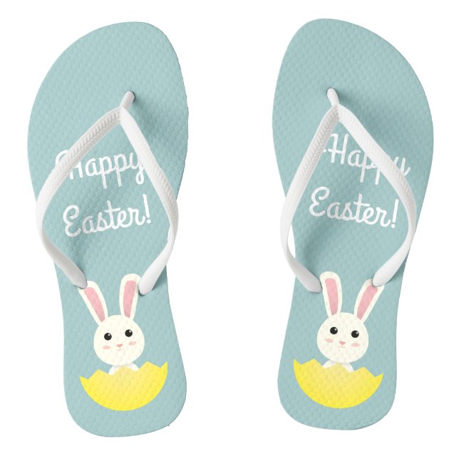 Cute Easter Bunny I Thongs (Footbed)