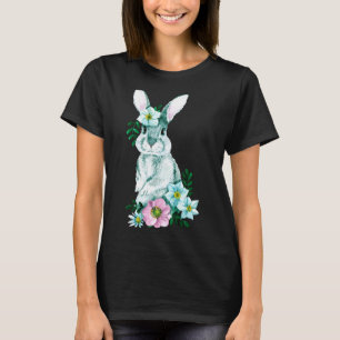 Cute easter bunny illustration t shirt