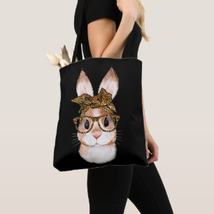 Cute Easter Bunny Mum Easter Leopard Year of the R Tote Bag