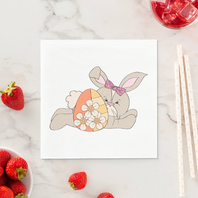 Cute Easter Bunny Napkin (Creator Uploaded)