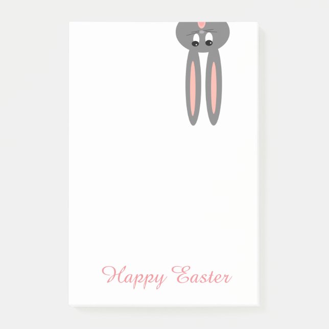 Cute Easter Bunny Pick Your Colour Post-It Notes (Front)
