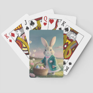 Cute Easter bunny  Playing Cards