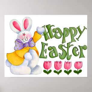 Cute Easter Bunny Poster