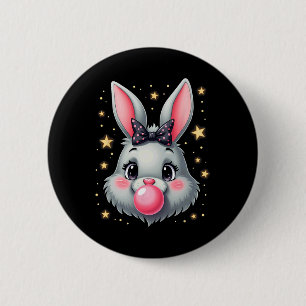 Cute Easter Bunny Rabbit Bubble Gum 2 6 Cm Round Badge