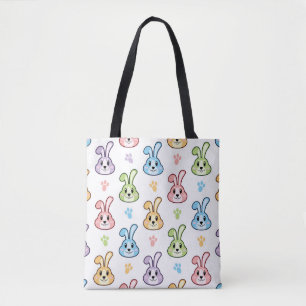 Cute Easter Bunny Rabbit Pattern   Holidays Tote Bag