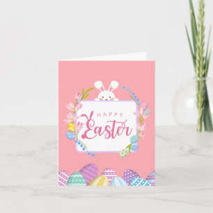 Cute Easter Bunny Rabbit Photo Card