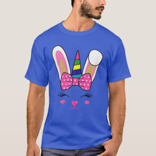 Cute Easter Bunny Unicorn Face Bunnicorn For Women T-Shirt