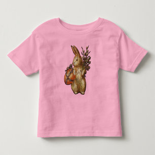 Cute Easter Bunny Unisex Pink Toddler T Shirt