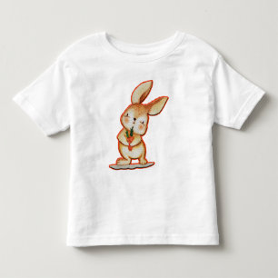 Cute Easter Bunny Unisex White Toddler T Shirt