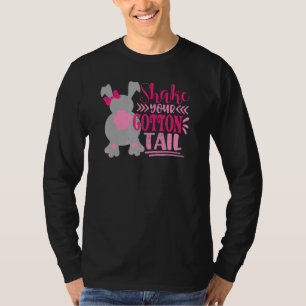 Cute Easter Bunny Vintage Easter Shake Your Cotton T-Shirt