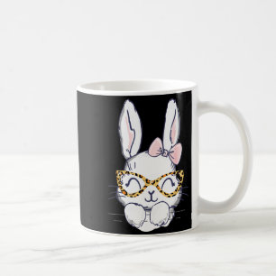 Cute easter bunny with cheetah glasses for the mum coffee mug
