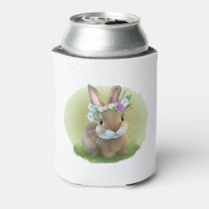 Cute Easter Bunnyfor a positive mood Can Cooler