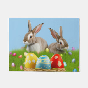 Cute Easter Bunnyfor a positive mood Doormat
