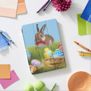 Cute Easter Bunnyfor a positive mood iPad Air Cover
