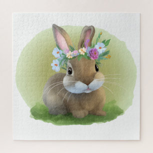 Cute Easter Bunnyfor a positive mood Jigsaw Puzzle