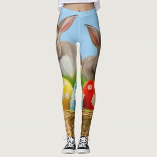 Cute Easter Bunnyfor a positive mood Leggings