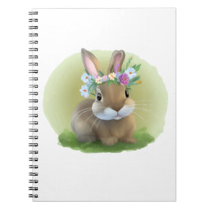 Cute Easter Bunnyfor a positive mood    Notebook
