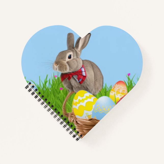 Cute Easter Bunnyfor a positive mood   Notebook (Front)