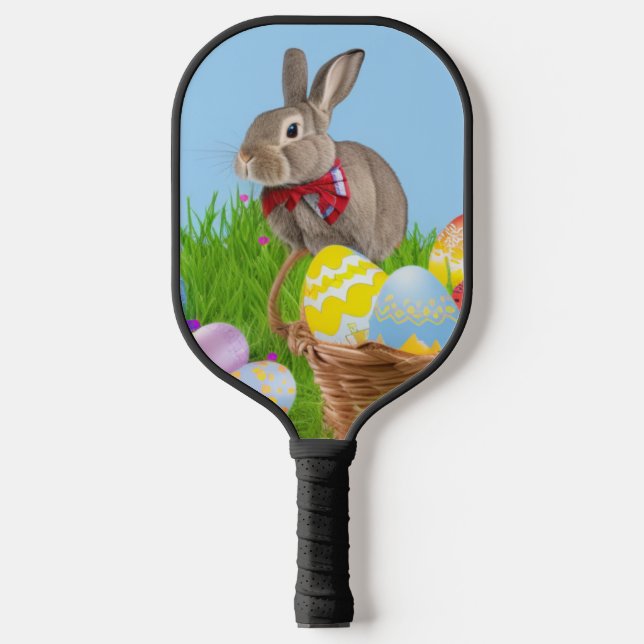 Cute Easter Bunnyfor a positive mood    Pickleball Paddle (Front)