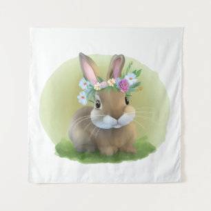 Cute Easter Bunnyfor a positive mood Tapestry