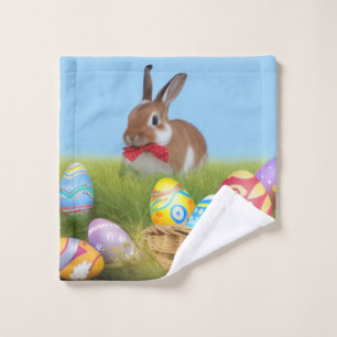 Cute Easter Bunnyfor a positive mood Wash Cloth