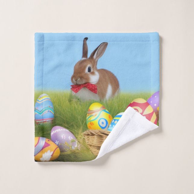 Cute Easter Bunnyfor a positive mood   Wash Cloth (Wash Cloth)