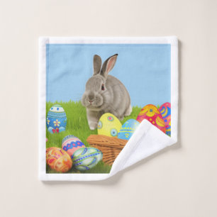 Cute Easter Bunnyfor a positive mood  Wash Cloth