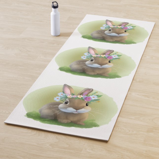 Cute Easter Bunnyfor a positive mood    Yoga Mat (In Situ)