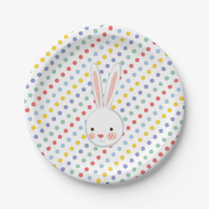 Cute Easter Bunnyy Egg Hunt & Brunch Paper Plates