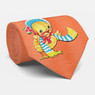 Cute Easter Chic Orange Men's Necktie