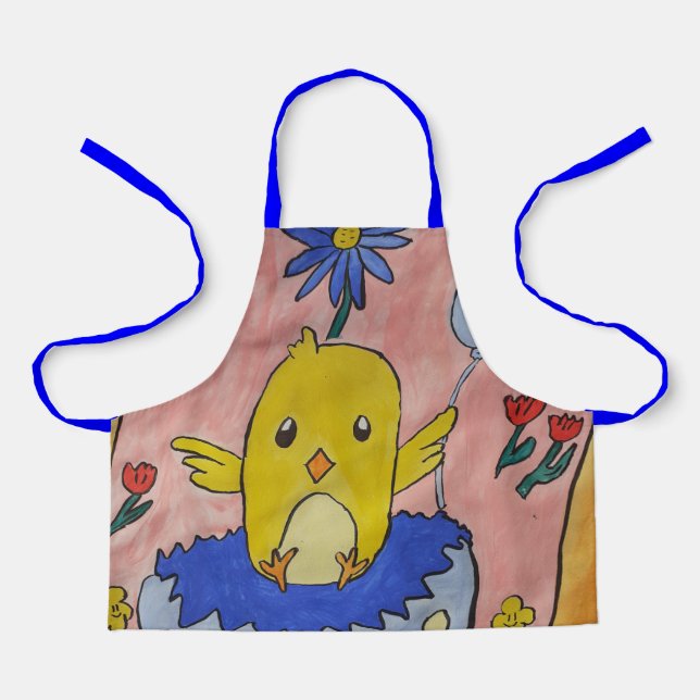 Cute Easter Chick Apron (Front)