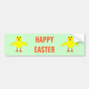 Cute Easter Chick Custom Bumper Sticker