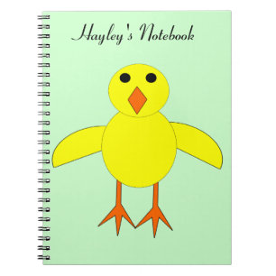 Cute Easter Chick Customisable Noteb Notebook