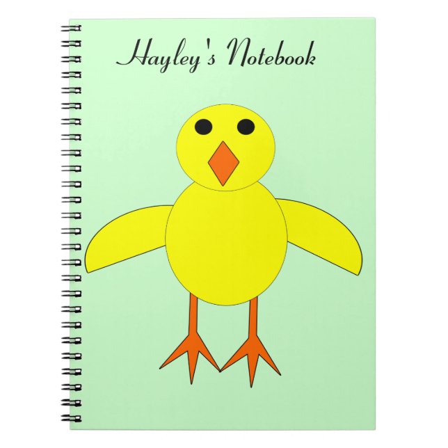 Cute Easter Chick Customisable Noteb Notebook (Front)