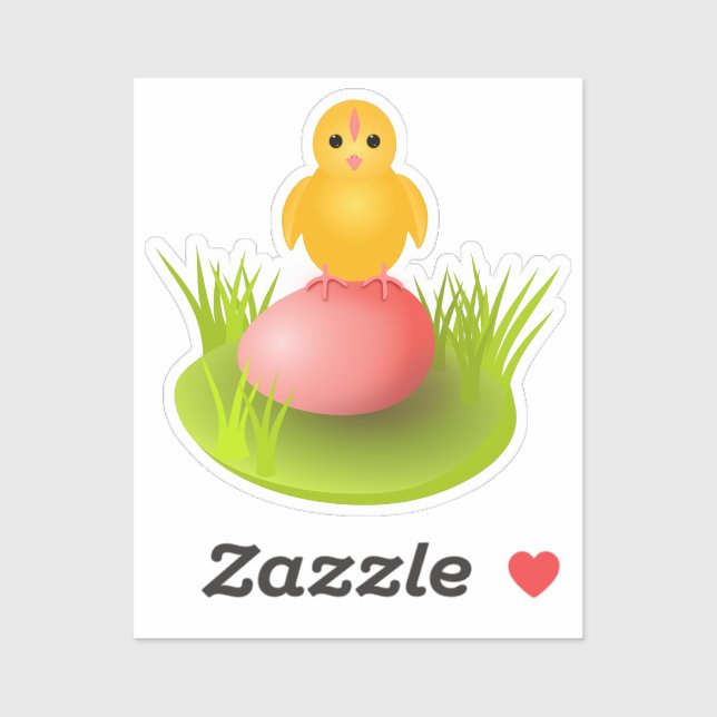 Cute Easter chick on egg (Sheet)