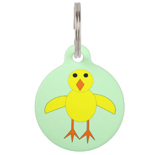Cute Easter Chick Personalised Pet Tag